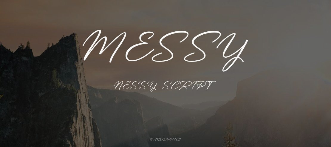 Messy Nessy Script 1 Font