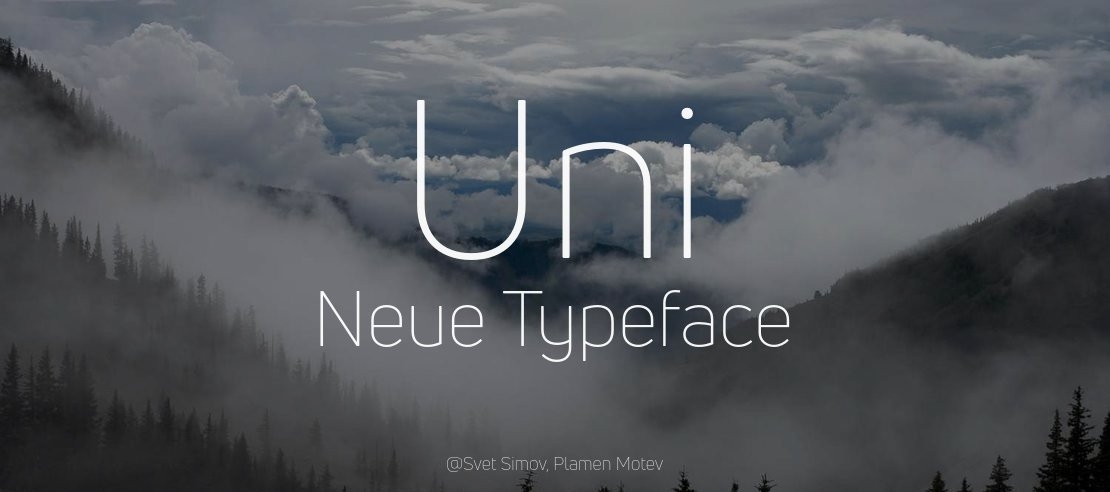 Uni Neue Font Family