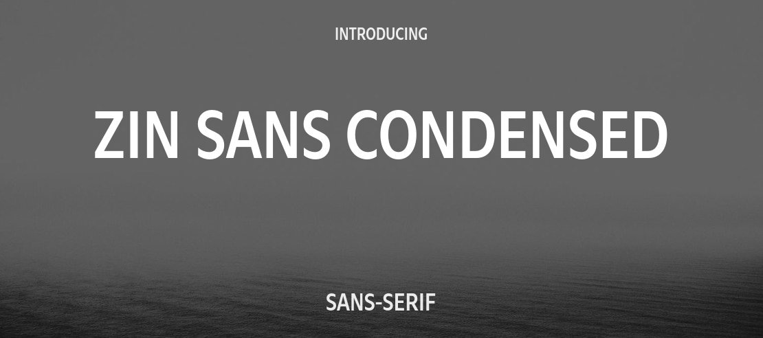 Zin Sans Condensed Font Family