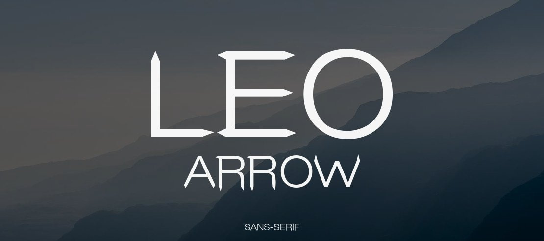 Leo Arrow Font