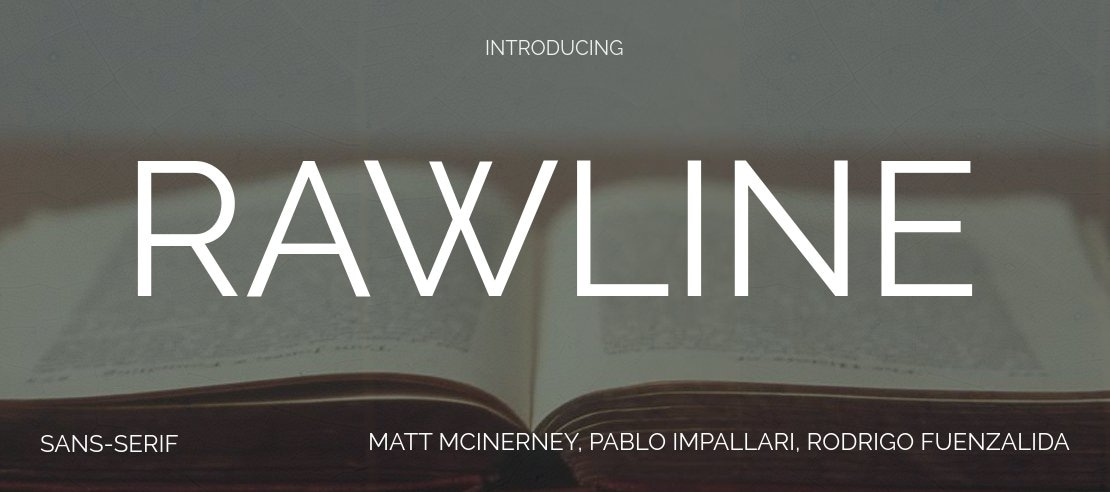 Rawline Font Family