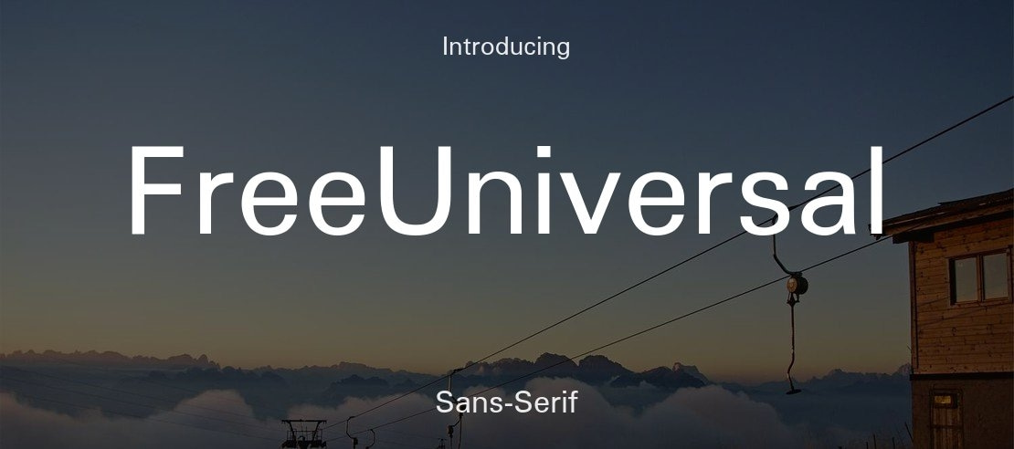 FreeUniversal Font Family