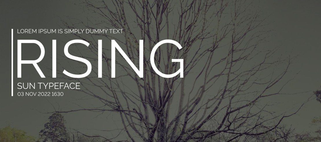 Rising Sun Font Family