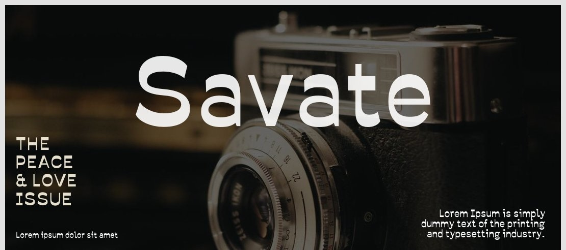 Savate Font Family