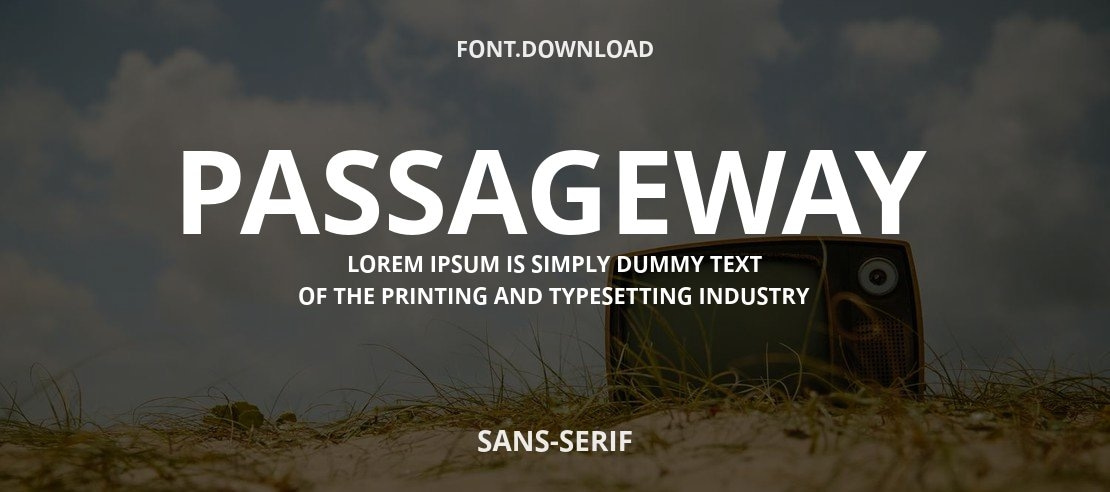 Passageway Font Family