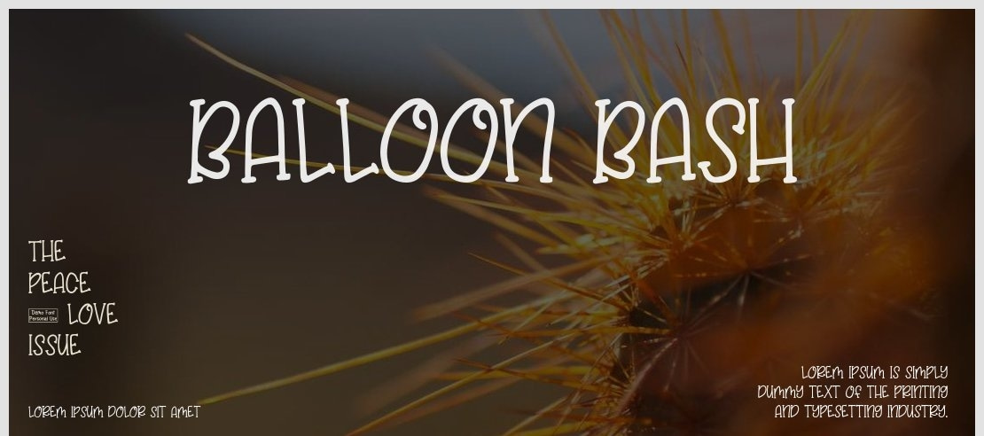 Balloon Bash Font