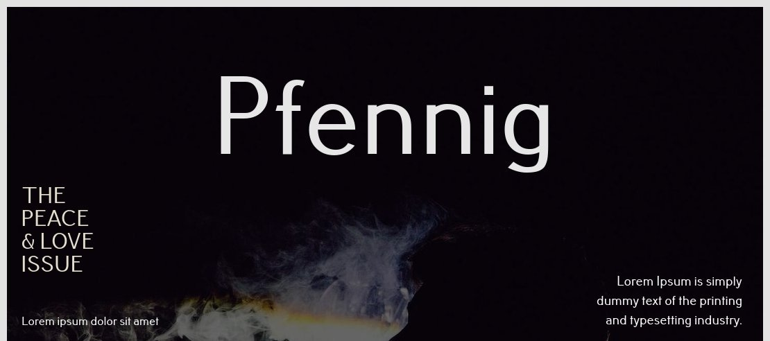 Pfennig Font Family