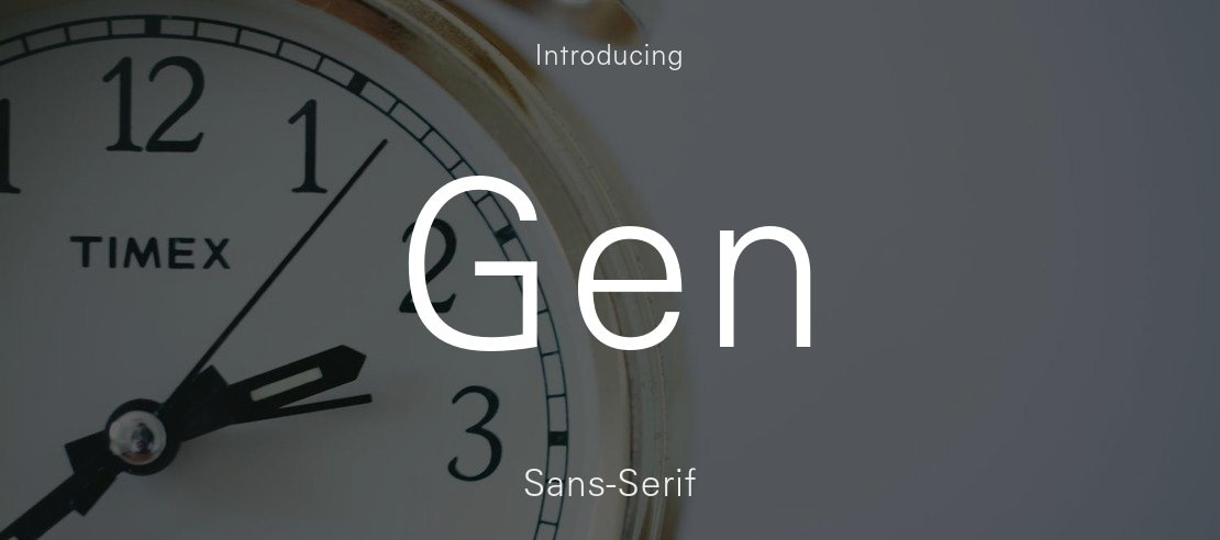 Gen Font