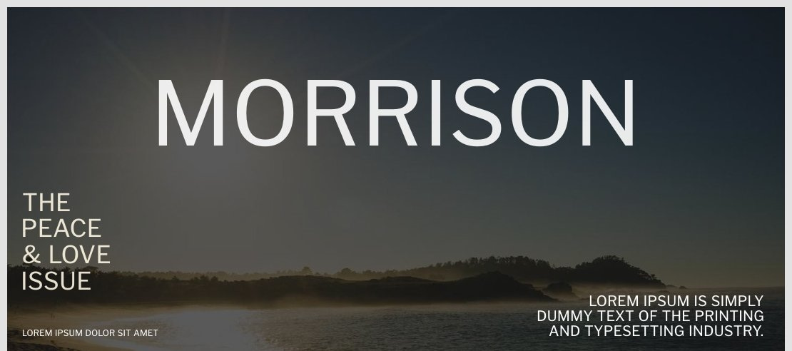 Morrison Font Family