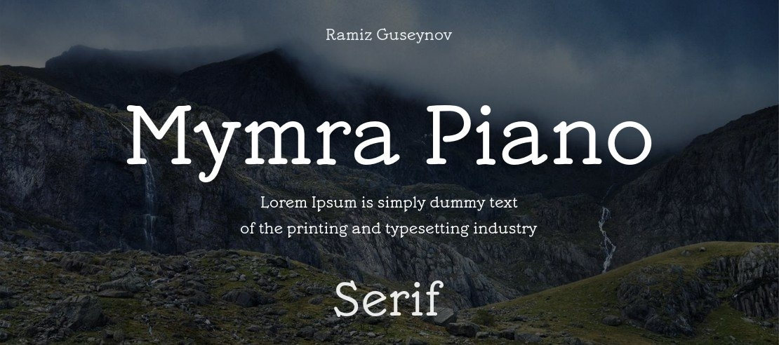 Mymra Piano Font Family