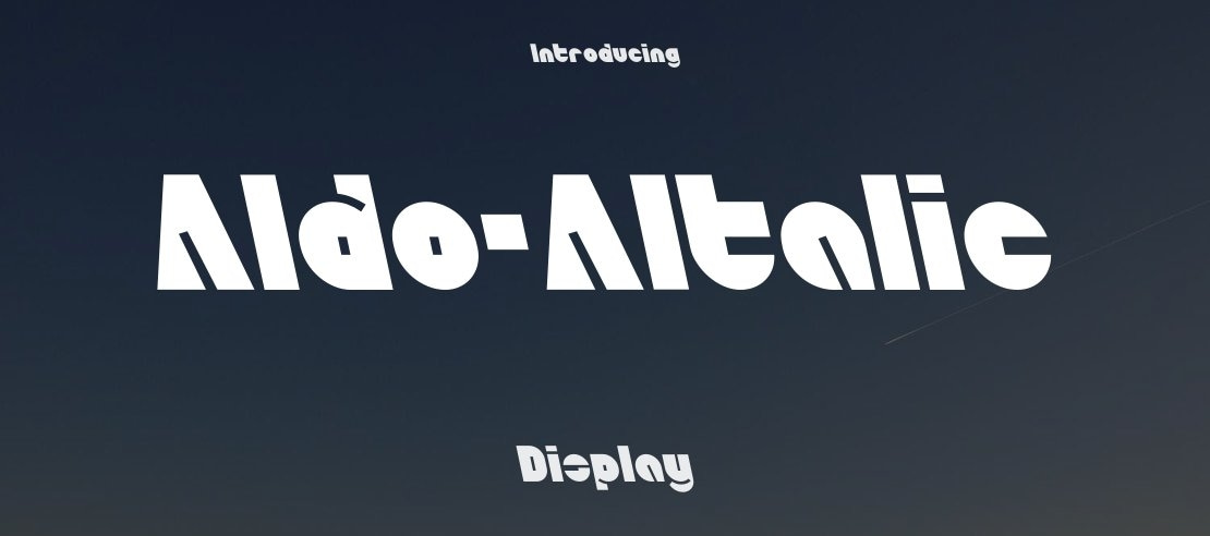 Aldo-AItalic Font Family