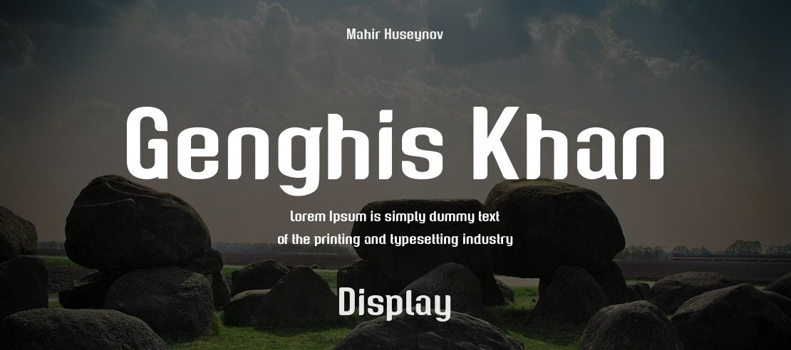 Genghis Khan Font Family