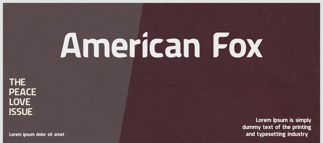 American Fox Font