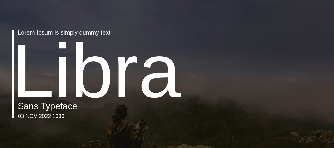 Libra Sans Font Family