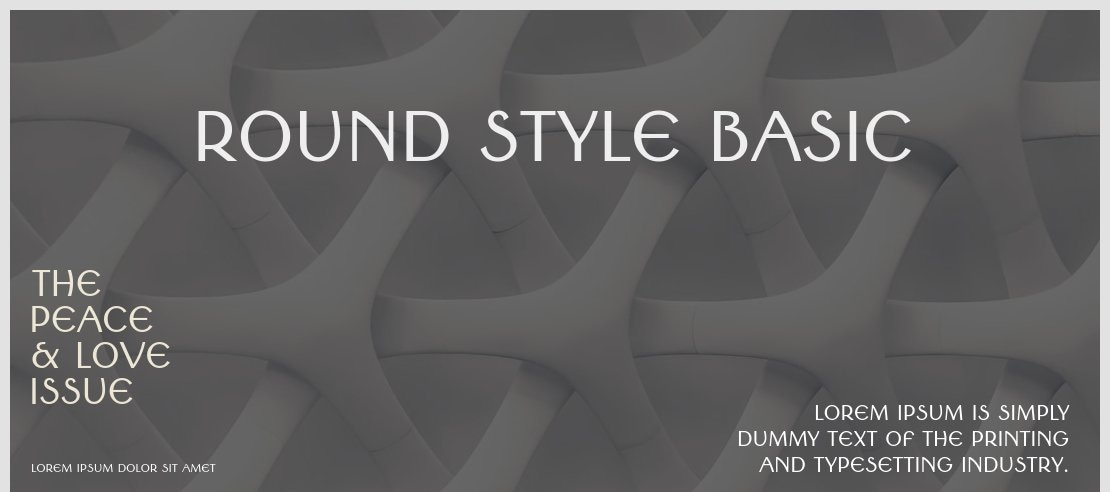 Round Style Basic Font Family