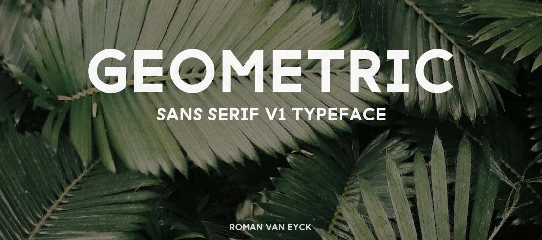 Geometric Sans Serif v1 Font