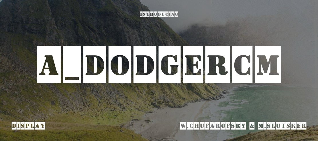 a_DodgerCm Font