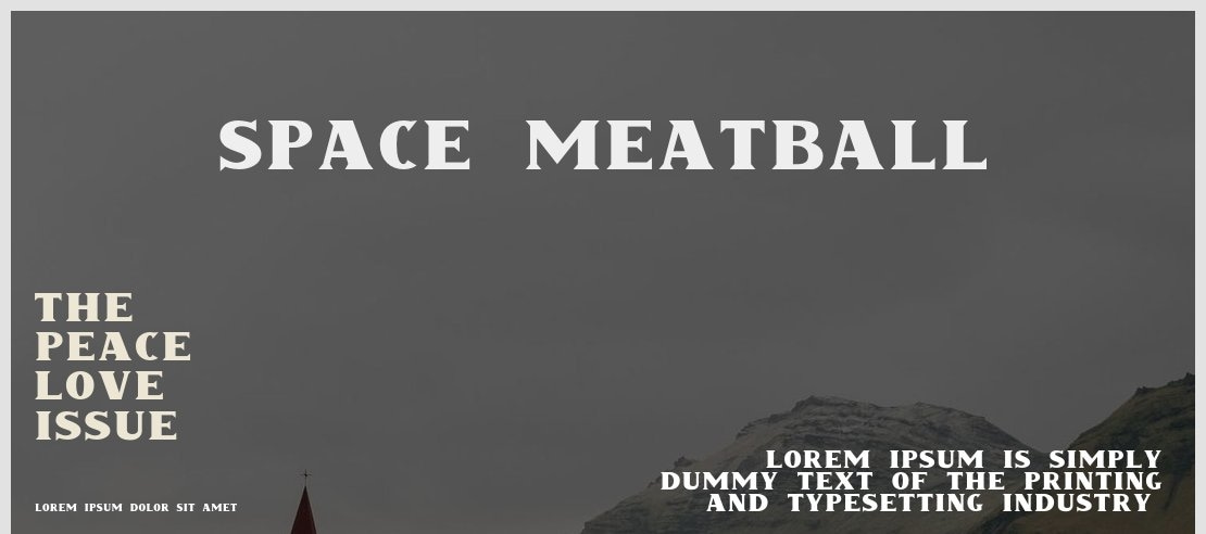 Space Meatball Font