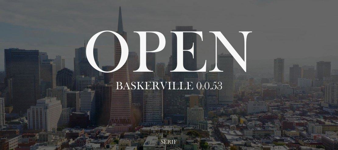 Open Baskerville 0.0.53 Font