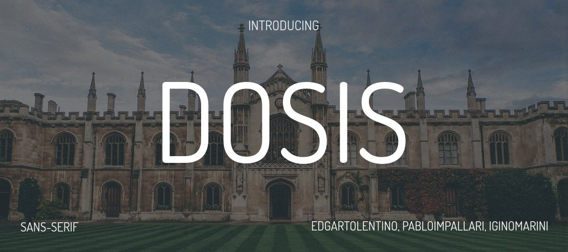 Dosis Font Family