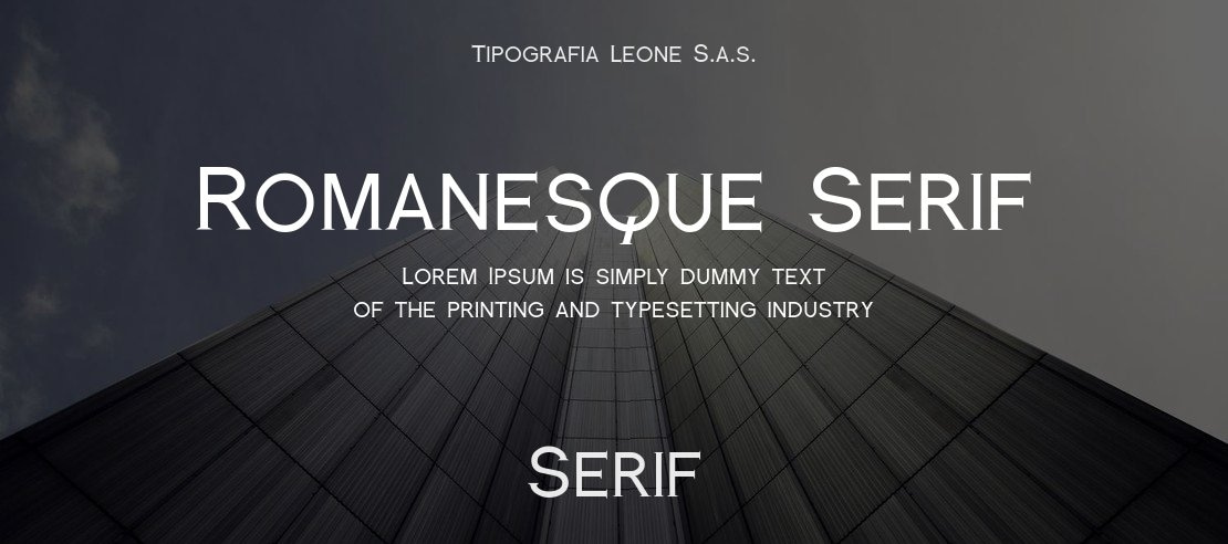 Romanesque Serif Font