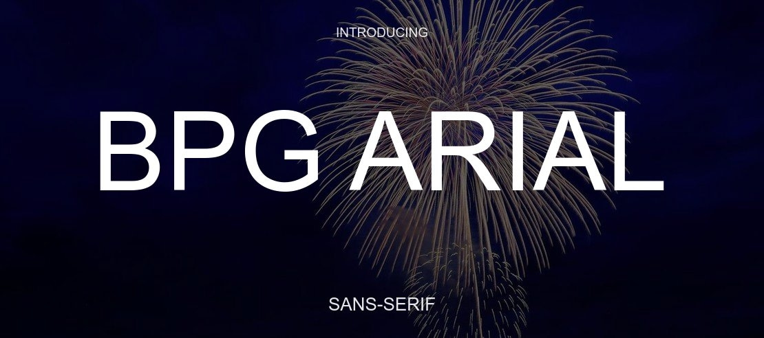 BPG Arial Font