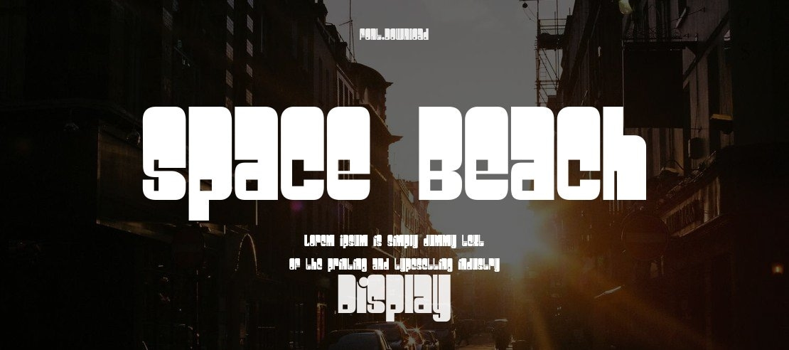 Space Beach Font