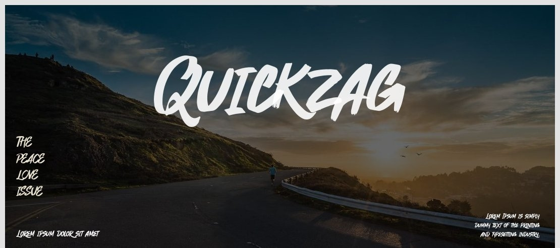 Quickzag Font