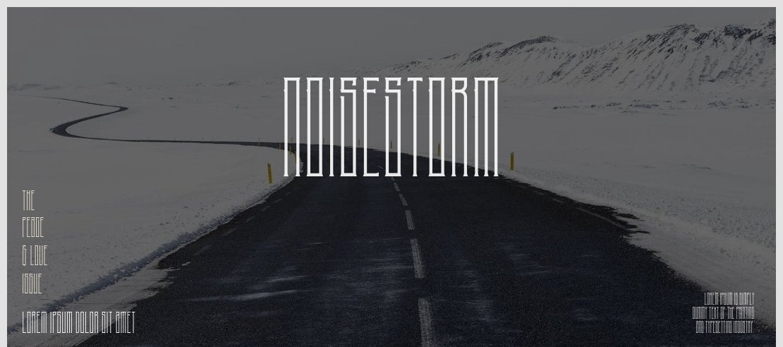 NoiseStorm Font