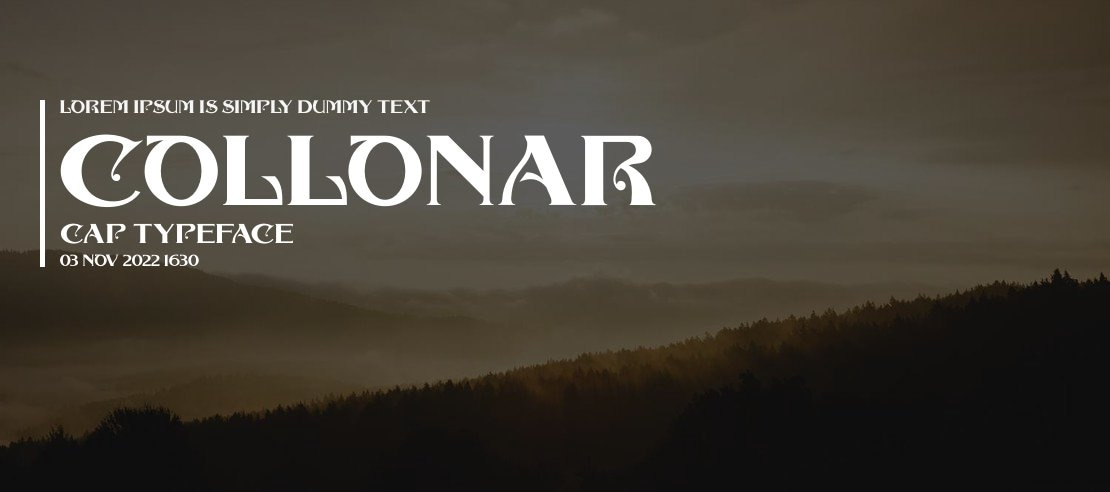 COLLONAR CAP Font