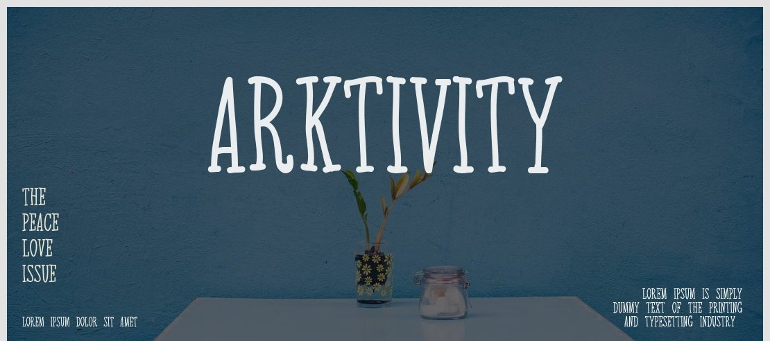 Arktivity Font