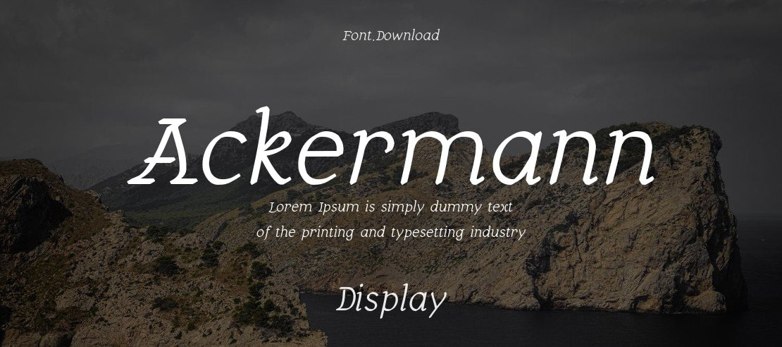 Ackermann Font