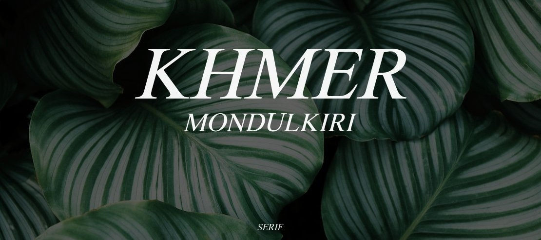 Khmer Mondulkiri Font Family