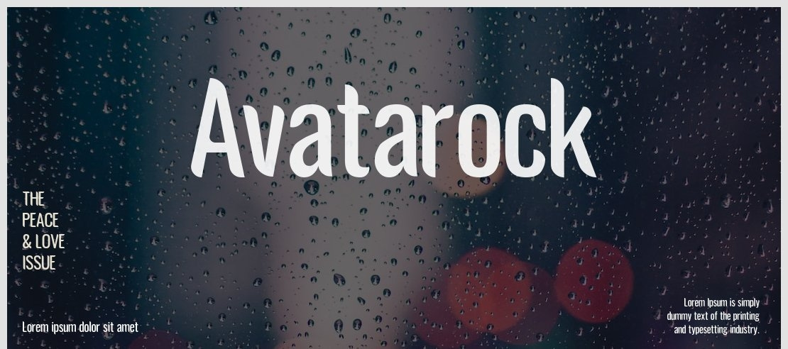 Avatarock Font