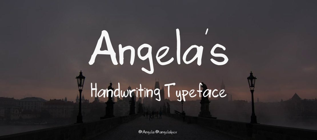 Angela's Handwriting Font