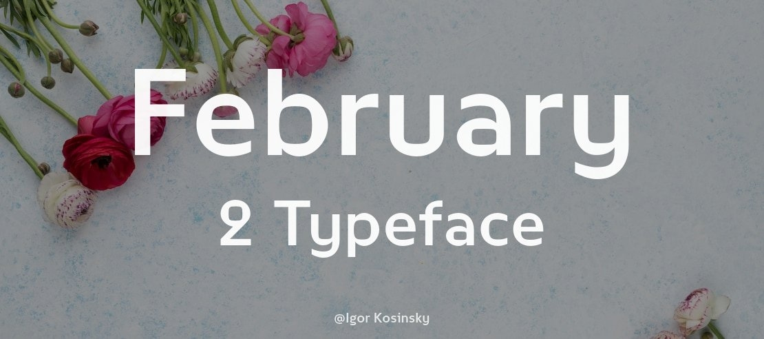 February 2 Font Family