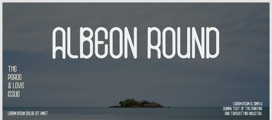 Albeon Round Font