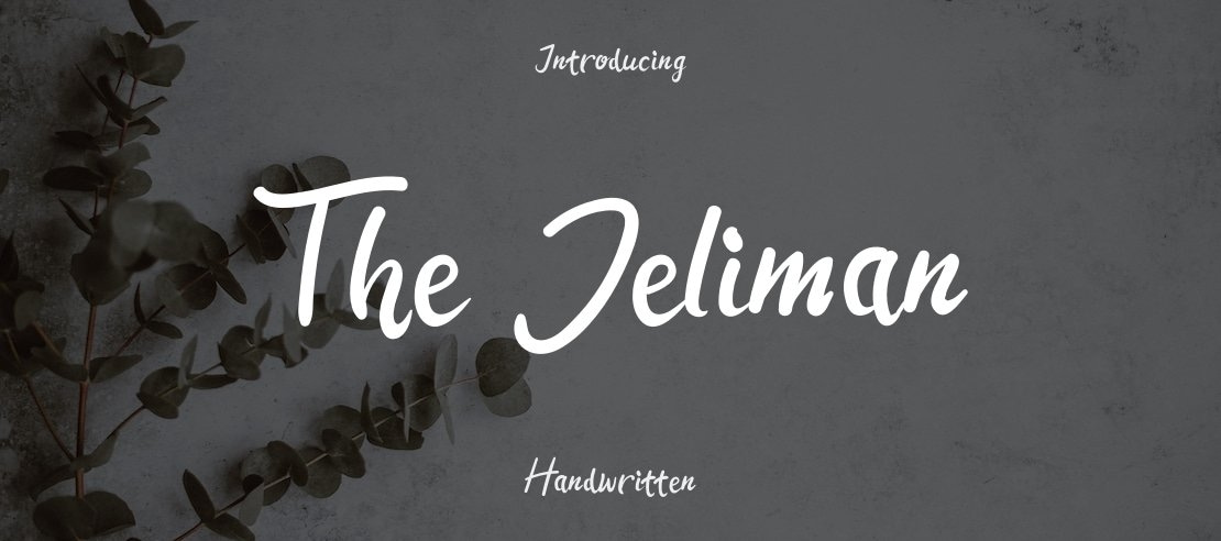 The Jeliman Font