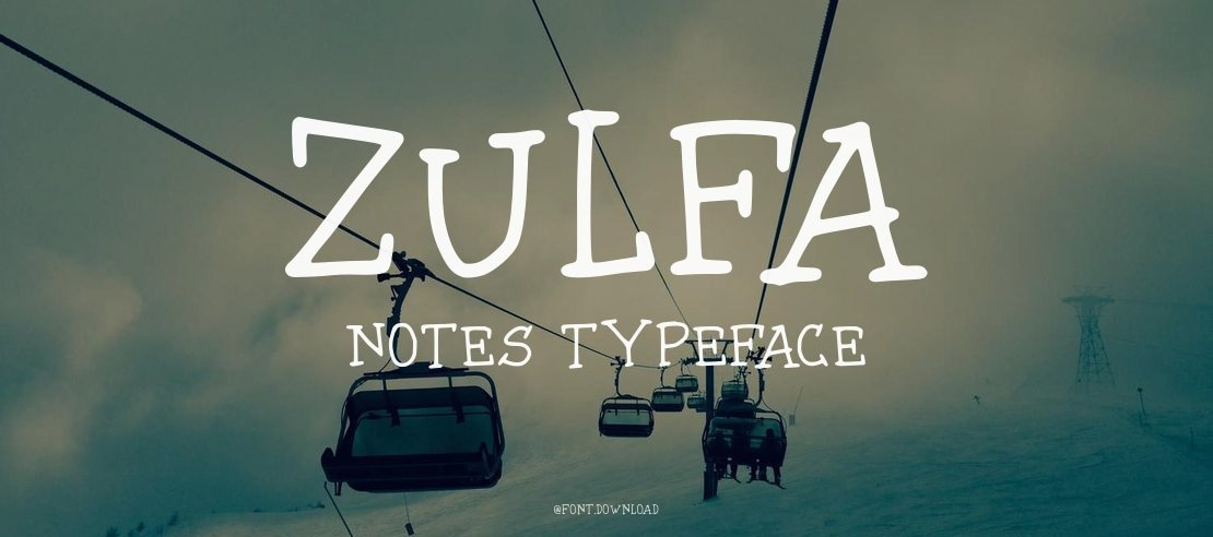 Zulfa Notes Font