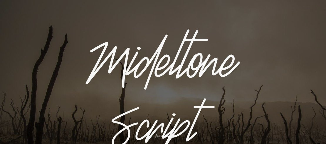 Mideltone Script Font