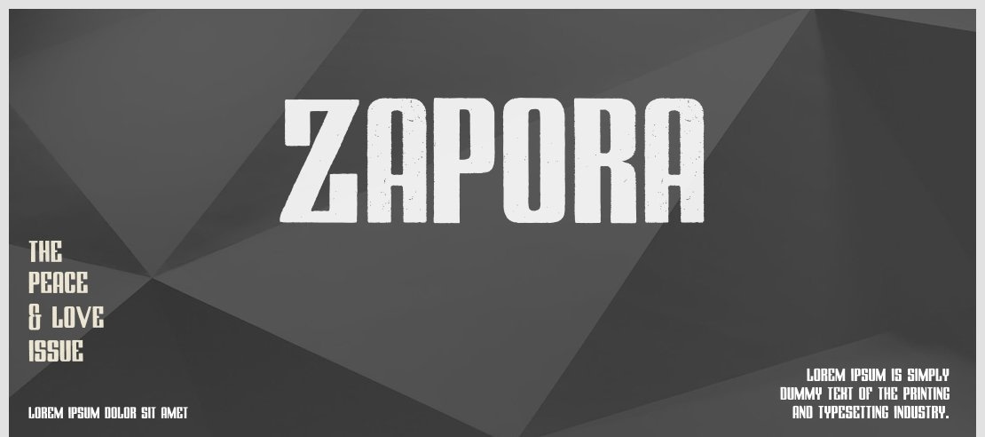 ZAPORA Font