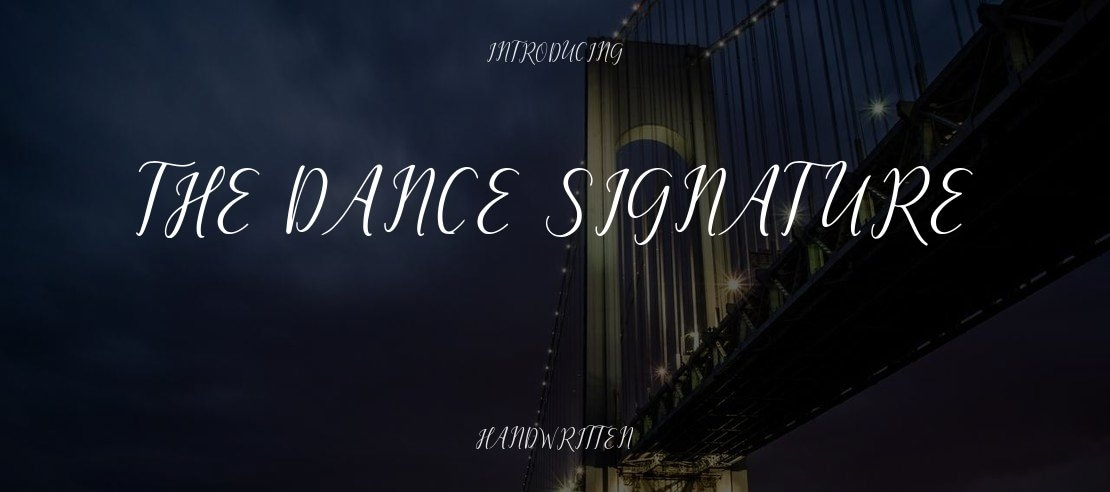 The Dance Signature Font