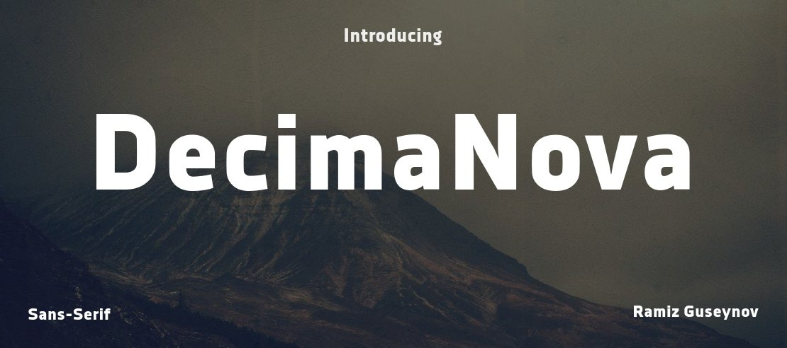 DecimaNova Font Family