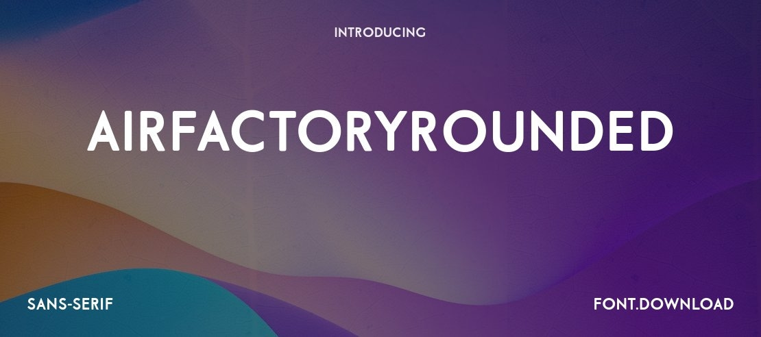 AirFactoryRounded Font Family