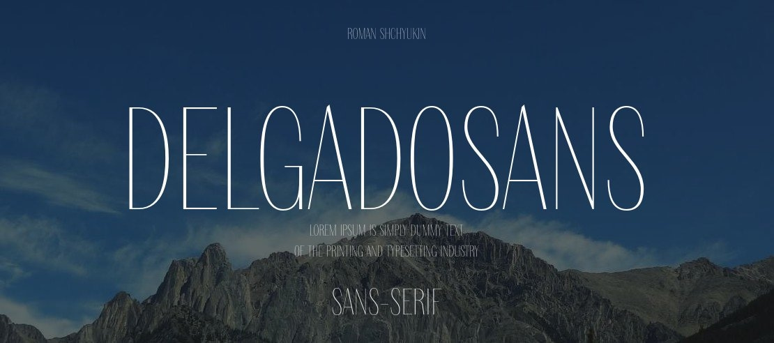 DelgadoSans Font