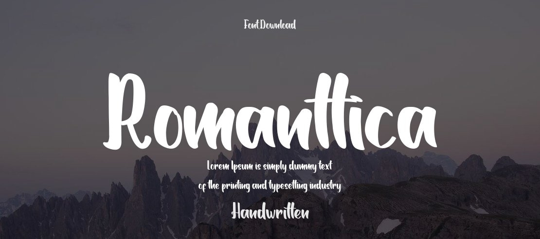 Romanttica Font