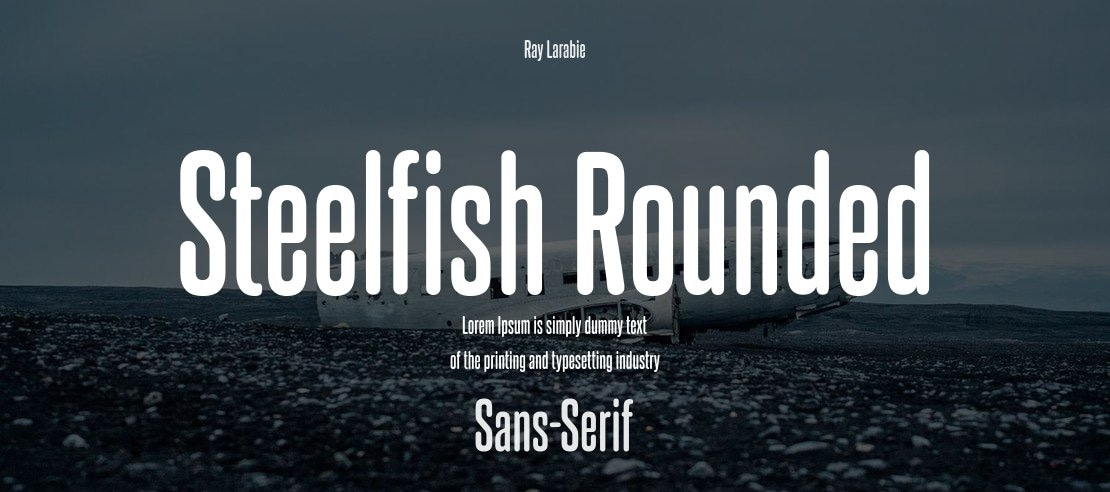 Steelfish Rounded Font