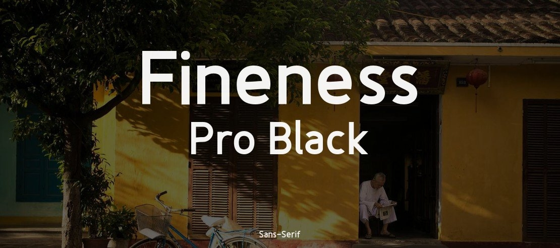Fineness Pro Black Font Family