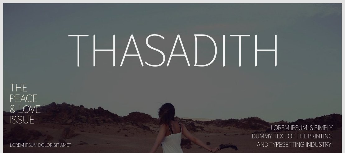 Thasadith Font Family