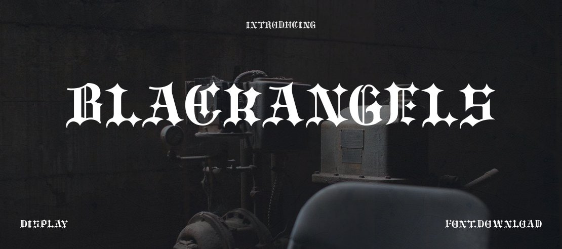 BlackAngels Font